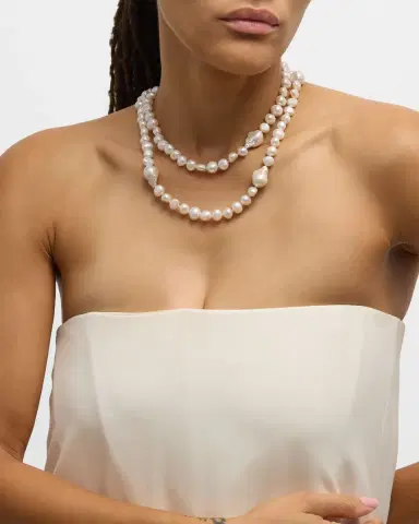 NEST Jewelry Baroque Pearl Long Strand Necklace | Thumbnail 4 NEST Jewelry Baroque Pearl Long Strand Necklace | Thumbnail 4