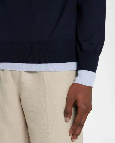 Gabriela Hearst Men's Wells Cashmere-Silk Reversible Pullover Sweater | Thumbnail 4 Gabriela Hearst Men's Wells Cashmere-Silk Reversible Pullover Sweater | Thumbnail 4