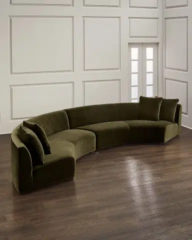 Four Hands Liam 2-Piece Curved Sectional | Thumbnail 1 Four Hands Liam 2-Piece Curved Sectional | Thumbnail 1