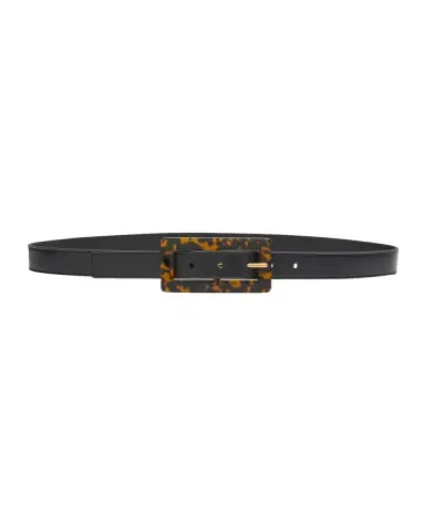 Saint Laurent Smooth Leather Belt With Rectangular Buckle | Thumbnail 3 Saint Laurent Smooth Leather Belt With Rectangular Buckle | Thumbnail 3