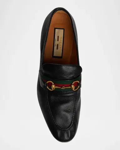 Gucci Men's Paride Web Stripe Bit Loafers | Thumbnail 3 Gucci Men's Paride Web Stripe Bit Loafers | Thumbnail 3
