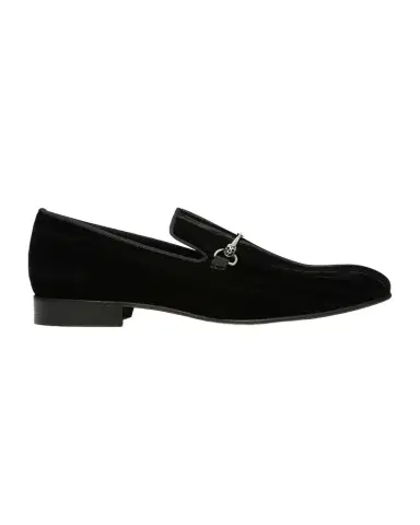 Donald Pliner Men's Shawn Velvet Skull-Bit Loafers | Thumbnail 1 Donald Pliner Men's Shawn Velvet Skull-Bit Loafers | Thumbnail 1