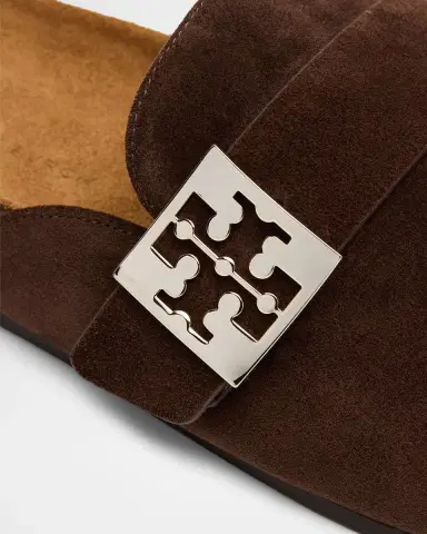 Tory Burch Mellow Suede Buckle Slide Mules | Thumbnail 4 Tory Burch Mellow Suede Buckle Slide Mules | Thumbnail 4