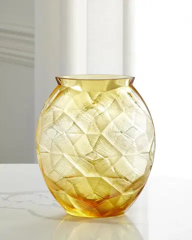 Lalique Amber Turtle Vase - 10" | Thumbnail 1 Lalique Amber Turtle Vase - 10" | Thumbnail 1