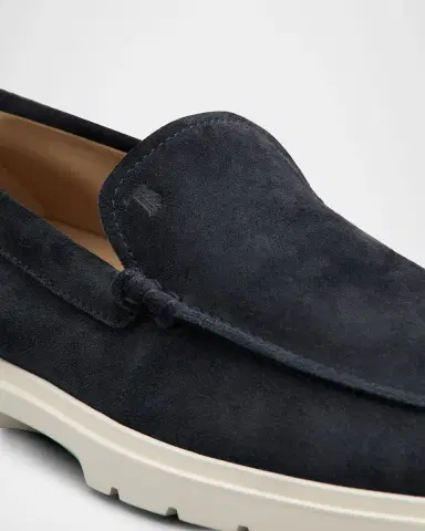 Tod's Men's Suede Penny Loafers | Thumbnail 4 Tod's Men's Suede Penny Loafers | Thumbnail 4