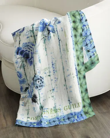 Designers Guild Kyoto Flower Throw, 51" x 71" | Thumbnail 2 Designers Guild Kyoto Flower Throw, 51" x 71" | Thumbnail 2