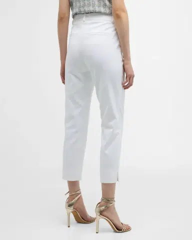MAISON COMMON Mid-Rise Slim-Leg Ankle Cotton-Blend Pants | Thumbnail 6 MAISON COMMON Mid-Rise Slim-Leg Ankle Cotton-Blend Pants | Thumbnail 6