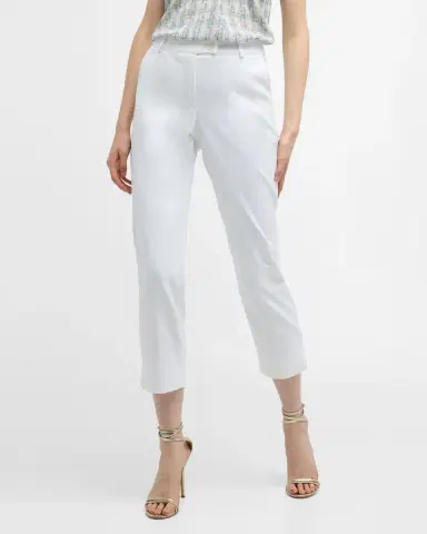 MAISON COMMON Mid-Rise Slim-Leg Ankle Cotton-Blend Pants | Thumbnail 7 MAISON COMMON Mid-Rise Slim-Leg Ankle Cotton-Blend Pants | Thumbnail 7