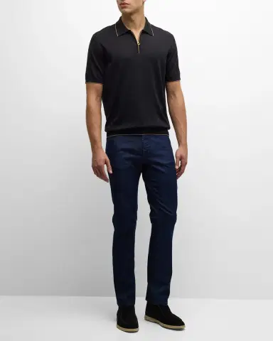 Stefano Ricci Men's Tapered Denim Jeans | Thumbnail 2 Stefano Ricci Men's Tapered Denim Jeans | Thumbnail 2