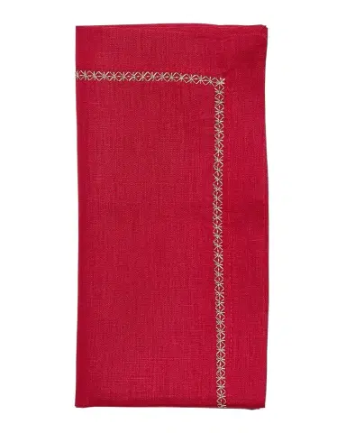 Kim Seybert Napkin Classic, Red | Thumbnail 1 Kim Seybert Napkin Classic, Red | Thumbnail 1