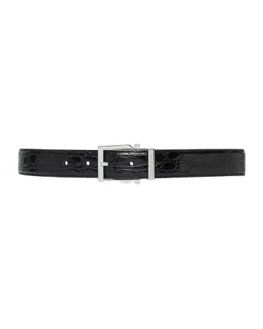 Ferragamo Men's Adjustable Crocodile Gancini Belt | Thumbnail 1 Ferragamo Men's Adjustable Crocodile Gancini Belt | Thumbnail 1