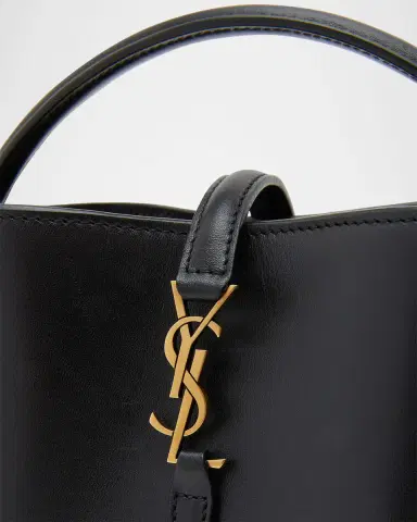 Saint Laurent Le 37 Mini YSL Bucket Bag in Smooth Leather | Thumbnail 14 Saint Laurent Le 37 Mini YSL Bucket Bag in Smooth Leather | Thumbnail 14