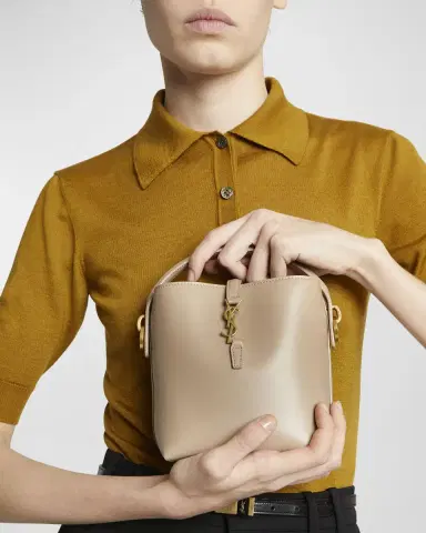 Saint Laurent Le 37 Mini YSL Bucket Bag in Smooth Leather | Thumbnail 17 Saint Laurent Le 37 Mini YSL Bucket Bag in Smooth Leather | Thumbnail 17