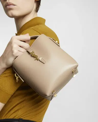 Saint Laurent Le 37 Mini YSL Bucket Bag in Smooth Leather | Thumbnail 19 Saint Laurent Le 37 Mini YSL Bucket Bag in Smooth Leather | Thumbnail 19