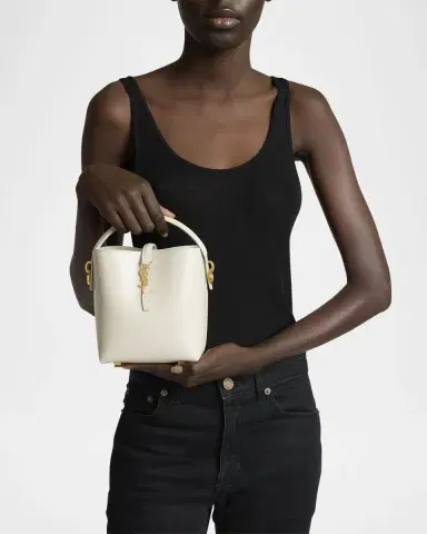Saint Laurent Le 37 Mini YSL Bucket Bag in Smooth Leather | Thumbnail 24 Saint Laurent Le 37 Mini YSL Bucket Bag in Smooth Leather | Thumbnail 24