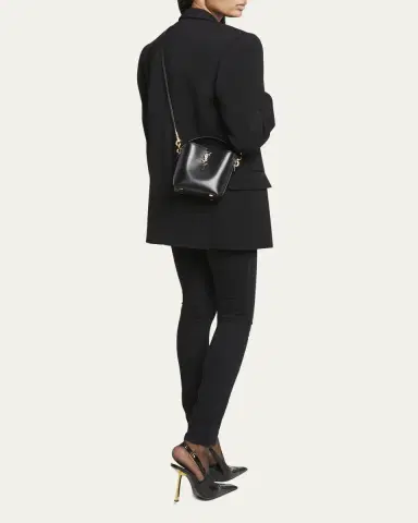 Saint Laurent Le 37 Mini YSL Bucket Bag in Smooth Leather | Thumbnail 32 Saint Laurent Le 37 Mini YSL Bucket Bag in Smooth Leather | Thumbnail 32