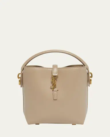 Saint Laurent Le 37 Mini YSL Bucket Bag in Smooth Leather | Thumbnail 33 Saint Laurent Le 37 Mini YSL Bucket Bag in Smooth Leather | Thumbnail 33