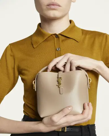 Saint Laurent Le 37 Mini YSL Bucket Bag in Smooth Leather | Thumbnail 34 Saint Laurent Le 37 Mini YSL Bucket Bag in Smooth Leather | Thumbnail 34
