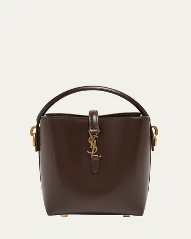 Saint Laurent Le 37 Mini YSL Bucket Bag in Smooth Leather | Thumbnail 6 Saint Laurent Le 37 Mini YSL Bucket Bag in Smooth Leather | Thumbnail 6