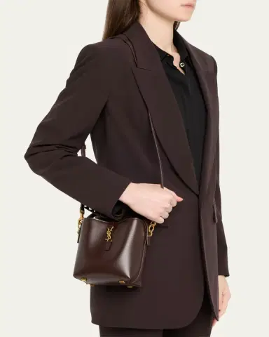 Saint Laurent Le 37 Mini YSL Bucket Bag in Smooth Leather | Thumbnail 7 Saint Laurent Le 37 Mini YSL Bucket Bag in Smooth Leather | Thumbnail 7