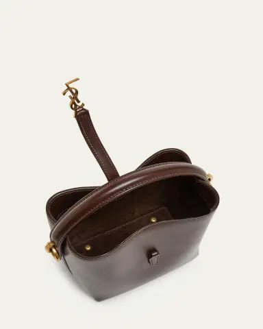 Saint Laurent Le 37 Mini YSL Bucket Bag in Smooth Leather | Thumbnail 9 Saint Laurent Le 37 Mini YSL Bucket Bag in Smooth Leather | Thumbnail 9