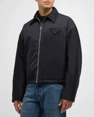 Bottega Veneta Men 's Padded Nylon Tech Jacket | Thumbnail 4 Bottega Veneta Men 's Padded Nylon Tech Jacket | Thumbnail 4