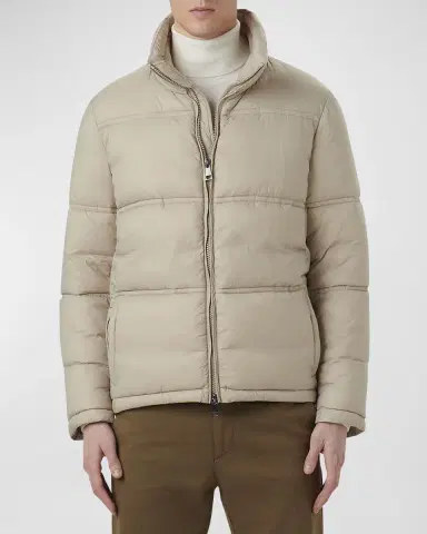 Bugatchi Men's Nylon Puffer Jacket | Thumbnail 4 Bugatchi Men's Nylon Puffer Jacket | Thumbnail 4