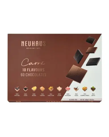 Neuhaus Chocolate Carre 10 Flavors, 60 pc | Thumbnail 1 Neuhaus Chocolate Carre 10 Flavors, 60 pc | Thumbnail 1