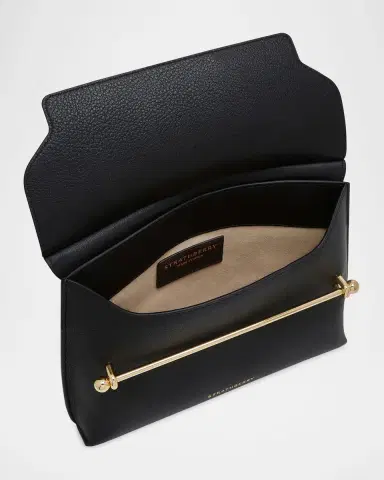 Strathberry Stylist Metal Bar Leather Clutch Bag | Thumbnail 3 Strathberry Stylist Metal Bar Leather Clutch Bag | Thumbnail 3