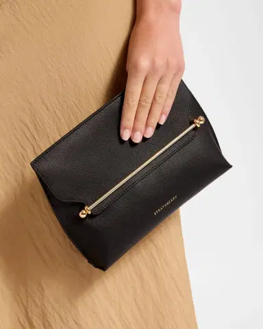 Strathberry Stylist Metal Bar Leather Clutch Bag | Thumbnail 4 Strathberry Stylist Metal Bar Leather Clutch Bag | Thumbnail 4