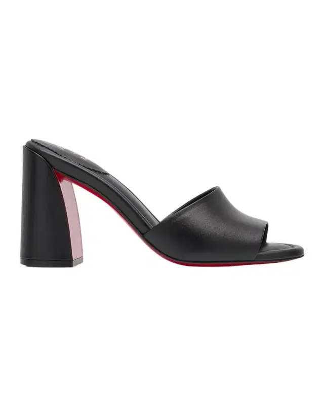 85mm Jane Leather Mule Sandals 85mm Jane Leather Mule Sandals