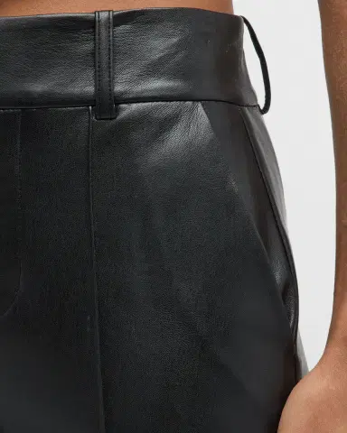 Alice + Olivia Ming Vegan Leather Ankle Pants | Thumbnail 3 Alice + Olivia Ming Vegan Leather Ankle Pants | Thumbnail 3