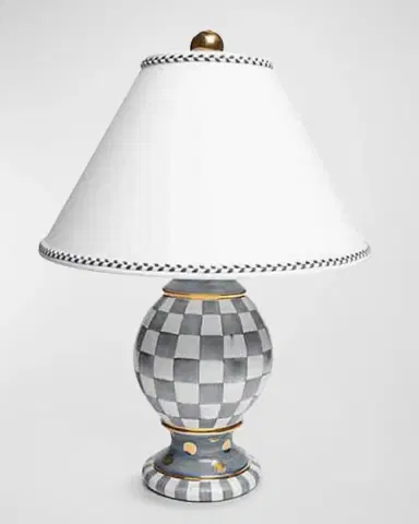 MacKenzie-Childs Sterling Check Globe Lamp | Thumbnail 2 MacKenzie-Childs Sterling Check Globe Lamp | Thumbnail 2