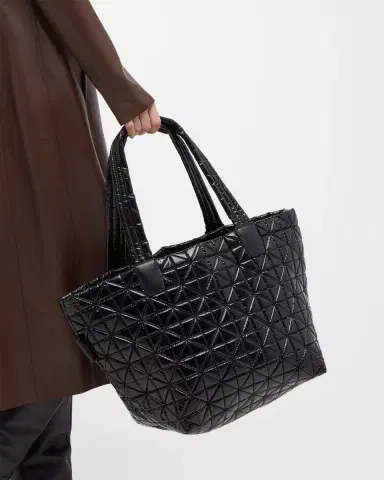 Vee Collective Medium Quilted Nylon Tote Bag | Thumbnail 4 Vee Collective Medium Quilted Nylon Tote Bag | Thumbnail 4
