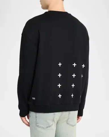 Ksubi Men's 4x4 Biggie Loopback Fleece Sweatshirt | Thumbnail 3 Ksubi Men's 4x4 Biggie Loopback Fleece Sweatshirt | Thumbnail 3