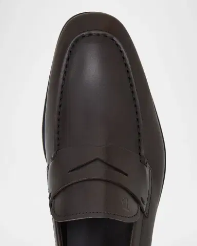Tod's Men's Smooth Leather Penny Loafers | Thumbnail 2 Tod's Men's Smooth Leather Penny Loafers | Thumbnail 2