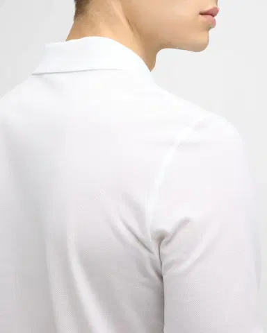 Ferragamo Men's Zip-Front Cotton Polo | Thumbnail 6 Ferragamo Men's Zip-Front Cotton Polo | Thumbnail 6