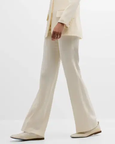 Joseph Morissey Mid-Rise Straight-Leg Cady Pants | Thumbnail 7 Joseph Morissey Mid-Rise Straight-Leg Cady Pants | Thumbnail 7