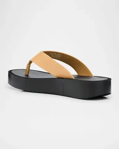 Tory Burch Leather Medallion Flip Flop Sandals | Thumbnail 3 Tory Burch Leather Medallion Flip Flop Sandals | Thumbnail 3