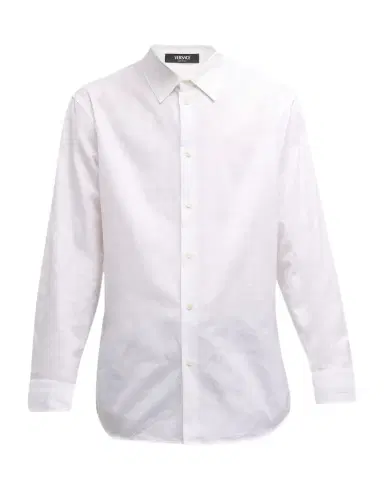 Versace Men's Barocco Jacquard Sport Shirt | Thumbnail 1 Versace Men's Barocco Jacquard Sport Shirt | Thumbnail 1