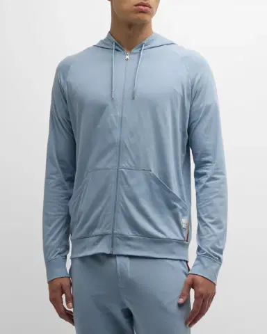 Paul Smith Men's Cotton Jersey Hoodie | Thumbnail 4 Paul Smith Men's Cotton Jersey Hoodie | Thumbnail 4