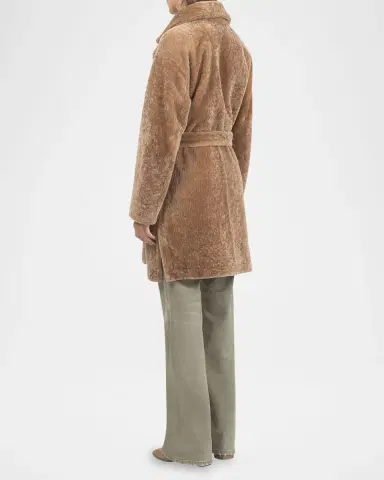 Gorski Reversible Lamb Shearling Belted Stroller Coat | Thumbnail 2 Gorski Reversible Lamb Shearling Belted Stroller Coat | Thumbnail 2