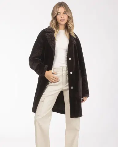 Gorski Reversible Lamb Shearling Belted Stroller Coat | Thumbnail 4 Gorski Reversible Lamb Shearling Belted Stroller Coat | Thumbnail 4