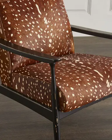 Massoud Elisabeth Hair Hide Accent Chair | Thumbnail 3 Massoud Elisabeth Hair Hide Accent Chair | Thumbnail 3