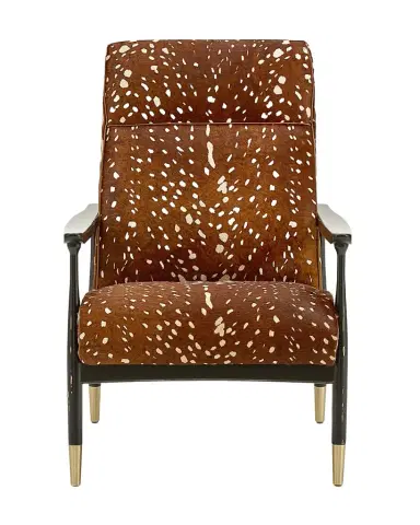 Massoud Elisabeth Hair Hide Accent Chair | Thumbnail 1 Massoud Elisabeth Hair Hide Accent Chair | Thumbnail 1