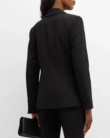 Elie Tahari The Sylvie Peak-Lapel Single-Button Blazer | Thumbnail 3 Elie Tahari The Sylvie Peak-Lapel Single-Button Blazer | Thumbnail 3