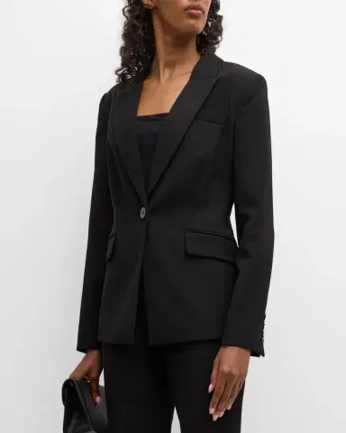 Elie Tahari The Sylvie Peak-Lapel Single-Button Blazer | Thumbnail 4 Elie Tahari The Sylvie Peak-Lapel Single-Button Blazer | Thumbnail 4