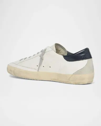 Golden Goose Men's Super-Star Leather Low-Top Sneakers | Thumbnail 3 Golden Goose Men's Super-Star Leather Low-Top Sneakers | Thumbnail 3