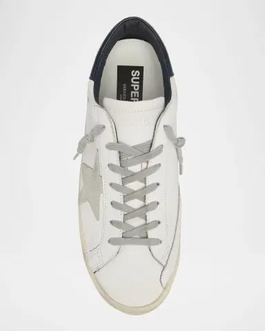 Golden Goose Men's Super-Star Leather Low-Top Sneakers | Thumbnail 5 Golden Goose Men's Super-Star Leather Low-Top Sneakers | Thumbnail 5