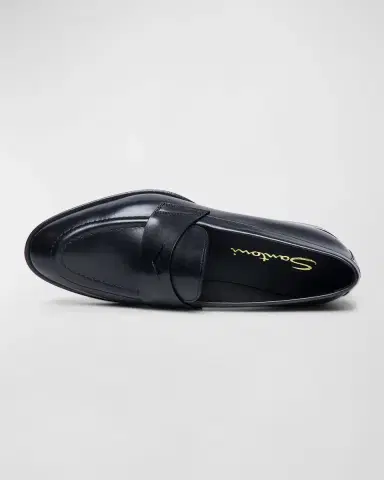 Santoni Famed Leather Penny Loafers | Thumbnail 2 Santoni Famed Leather Penny Loafers | Thumbnail 2